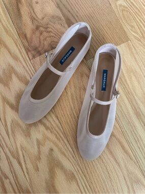 Margaux Mesh Blush Mary Jane Ballet Flats